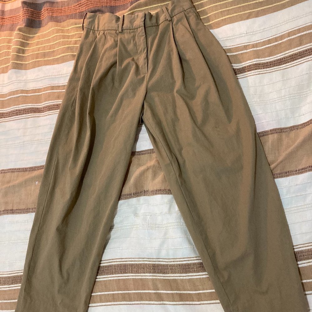 Cos high-waisted tapered cotton pants